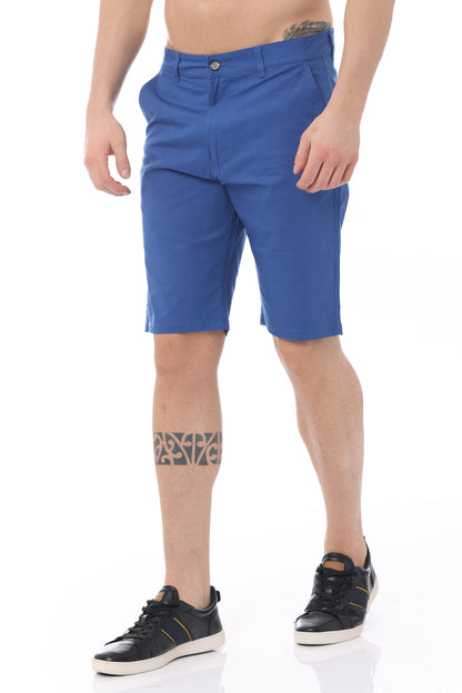 Light Blue Cotton Shorts