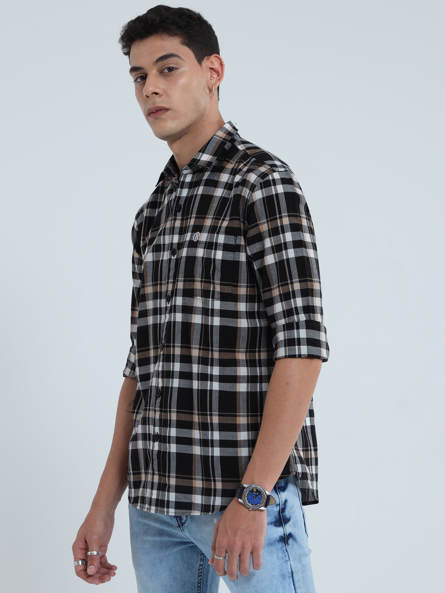 Multi Color Full Sleeve Check Shirt