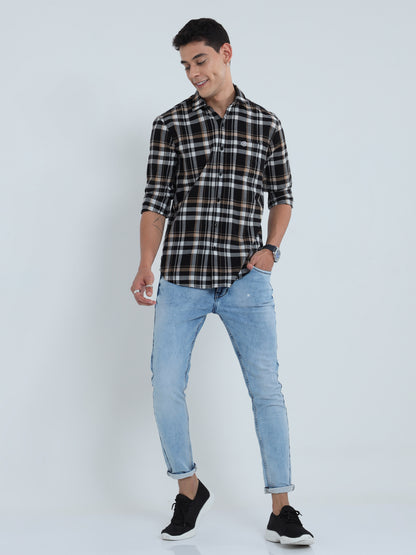 Multi Color Full Sleeve Check Shirt