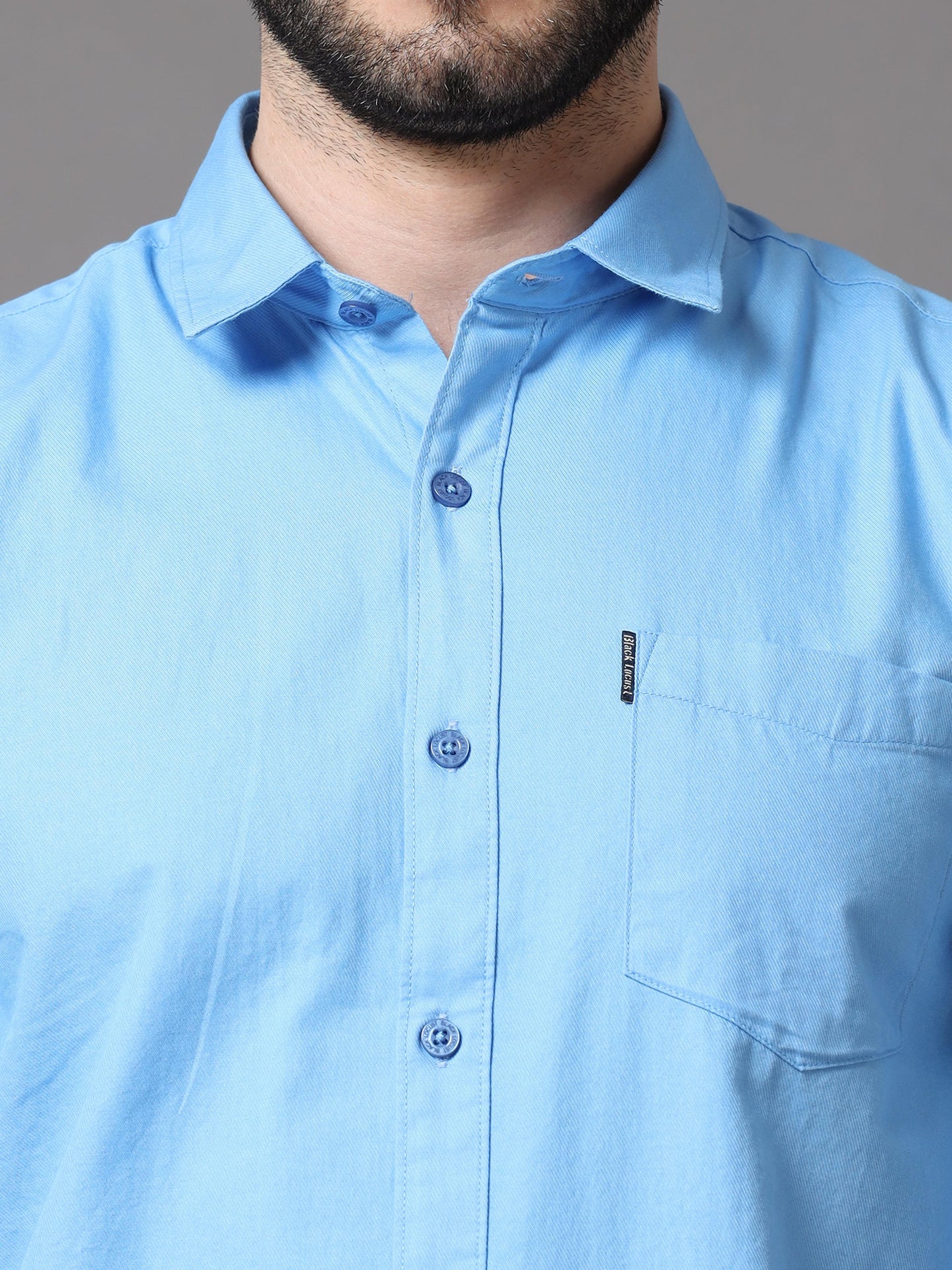 Blue Slim Fit Full Sleeve Shirt