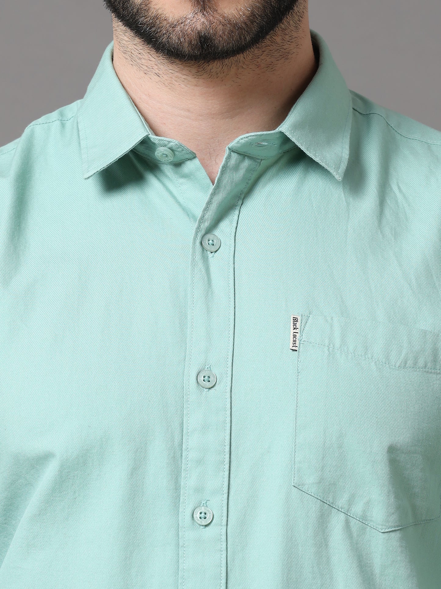 Light Green Slim Fit Full Sleeve Shirt