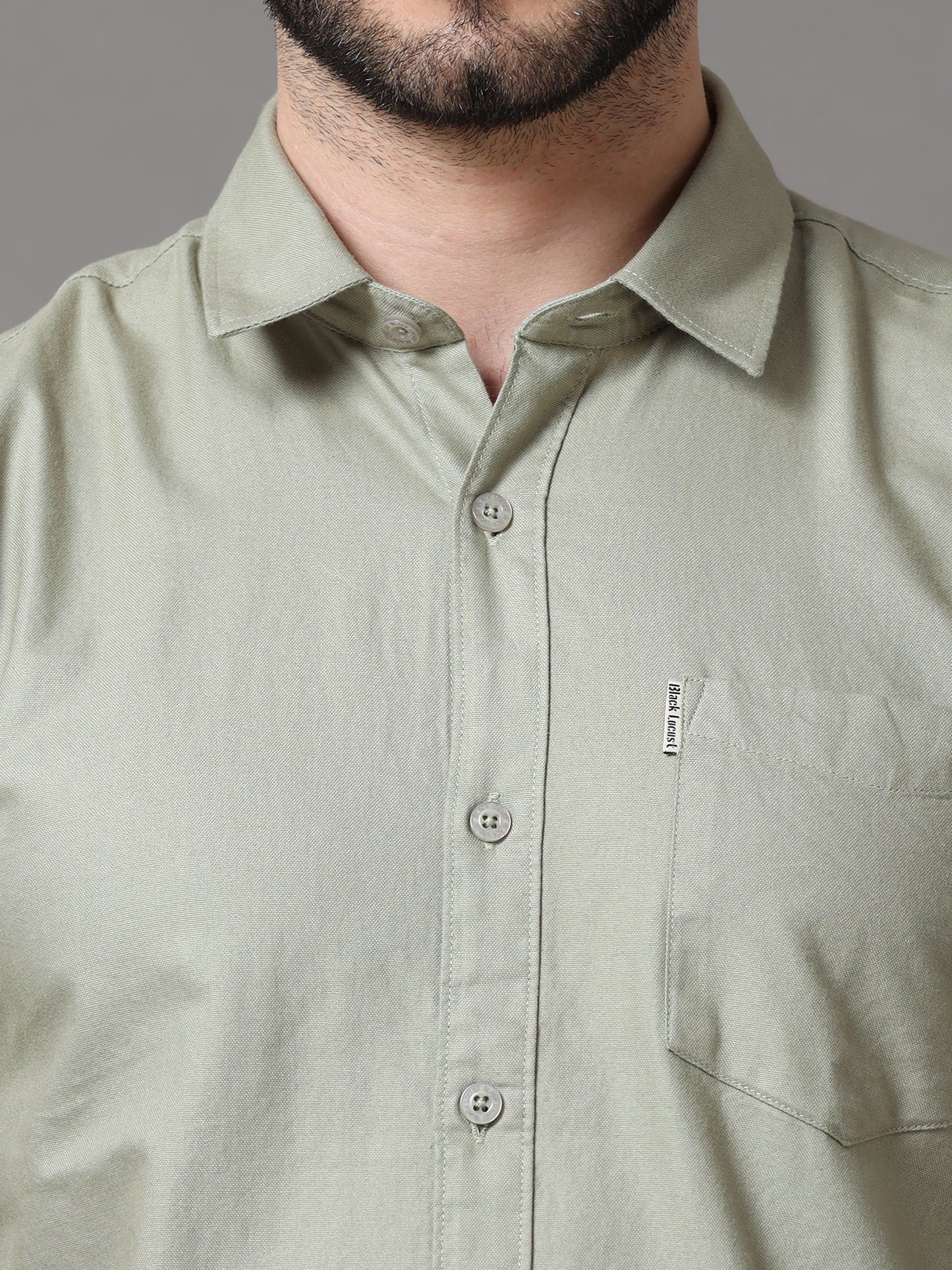 Tea Green Slim Fit Full Sleeve Shirt