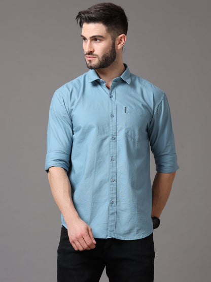 Light Blue Slim Fit Full Sleeve Shirt