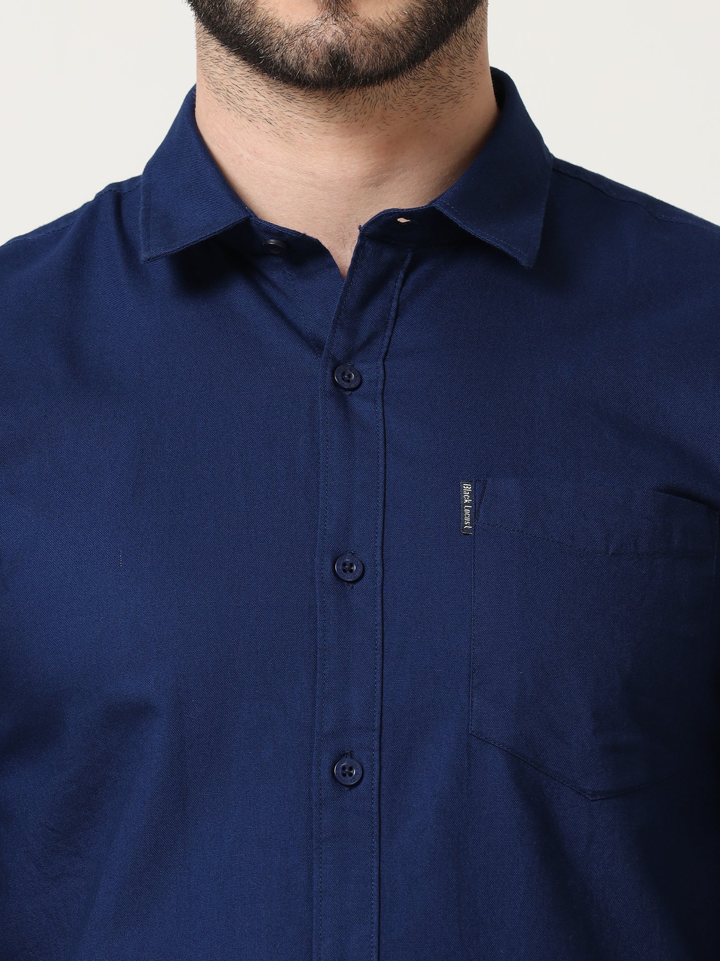 Royal Blue Slim Fit Full Sleeve Shirt