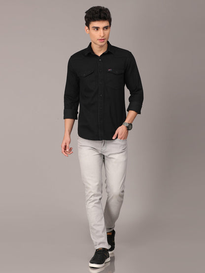 Black Denim Shirt