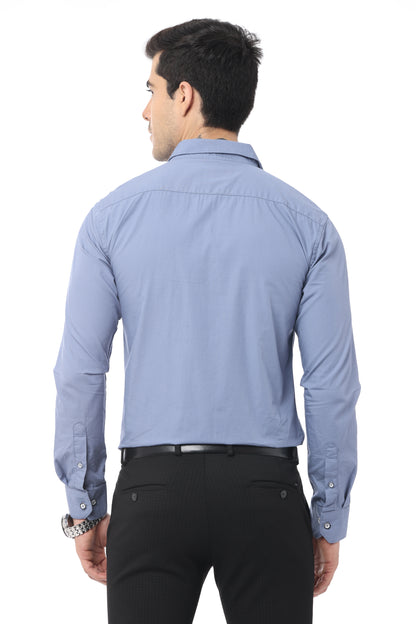 Light Blue Slim Fit Full Sleeve Shirt