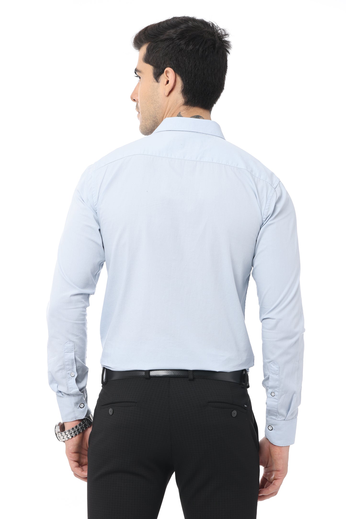 Light Blue Slim Fit Full Sleeve Shirt