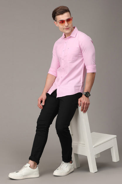 Dark Pink Sold Full Sleeve Shirt