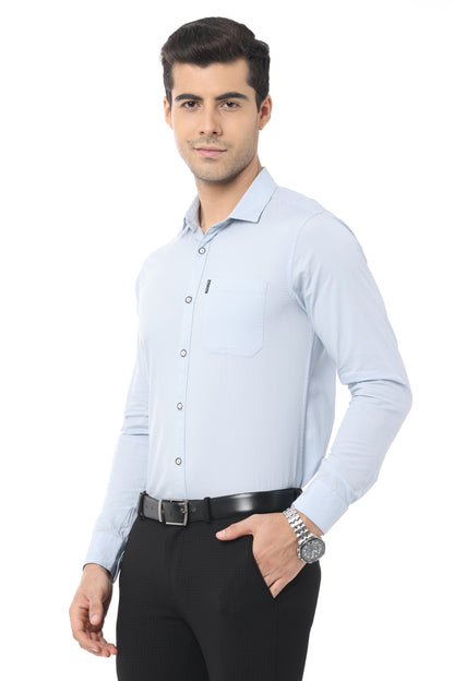 Light Blue Slim Fit Full Sleeve Shirt