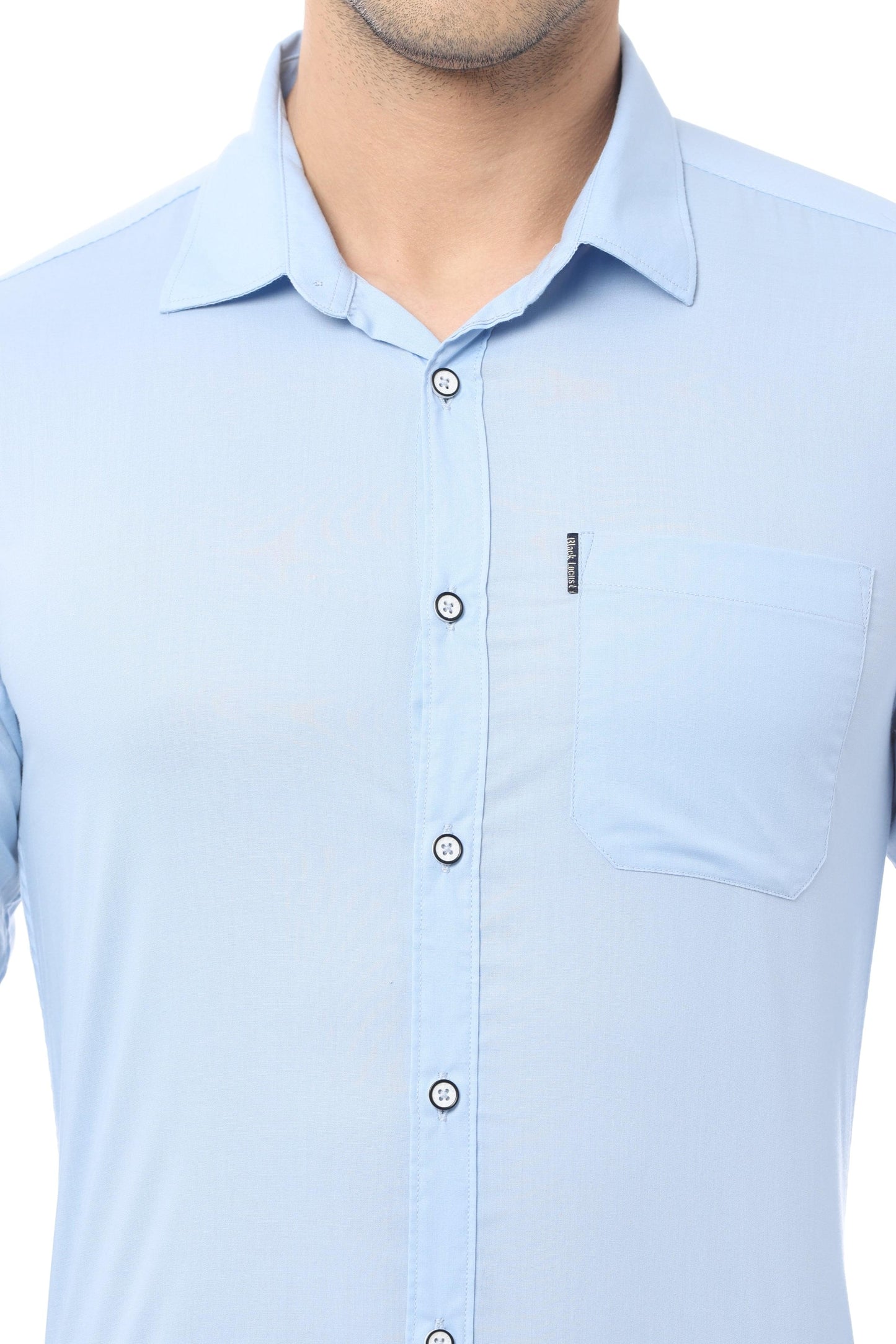 Blue Slim Fit Full Sleeve Shirt