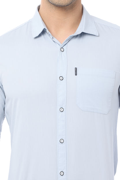 Light Blue Slim Fit Full Sleeve Shirt