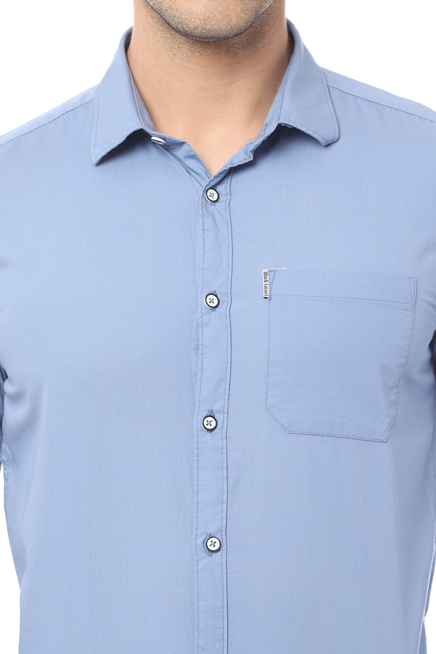 Light Blue Slim Fit Full Sleeve Shirt