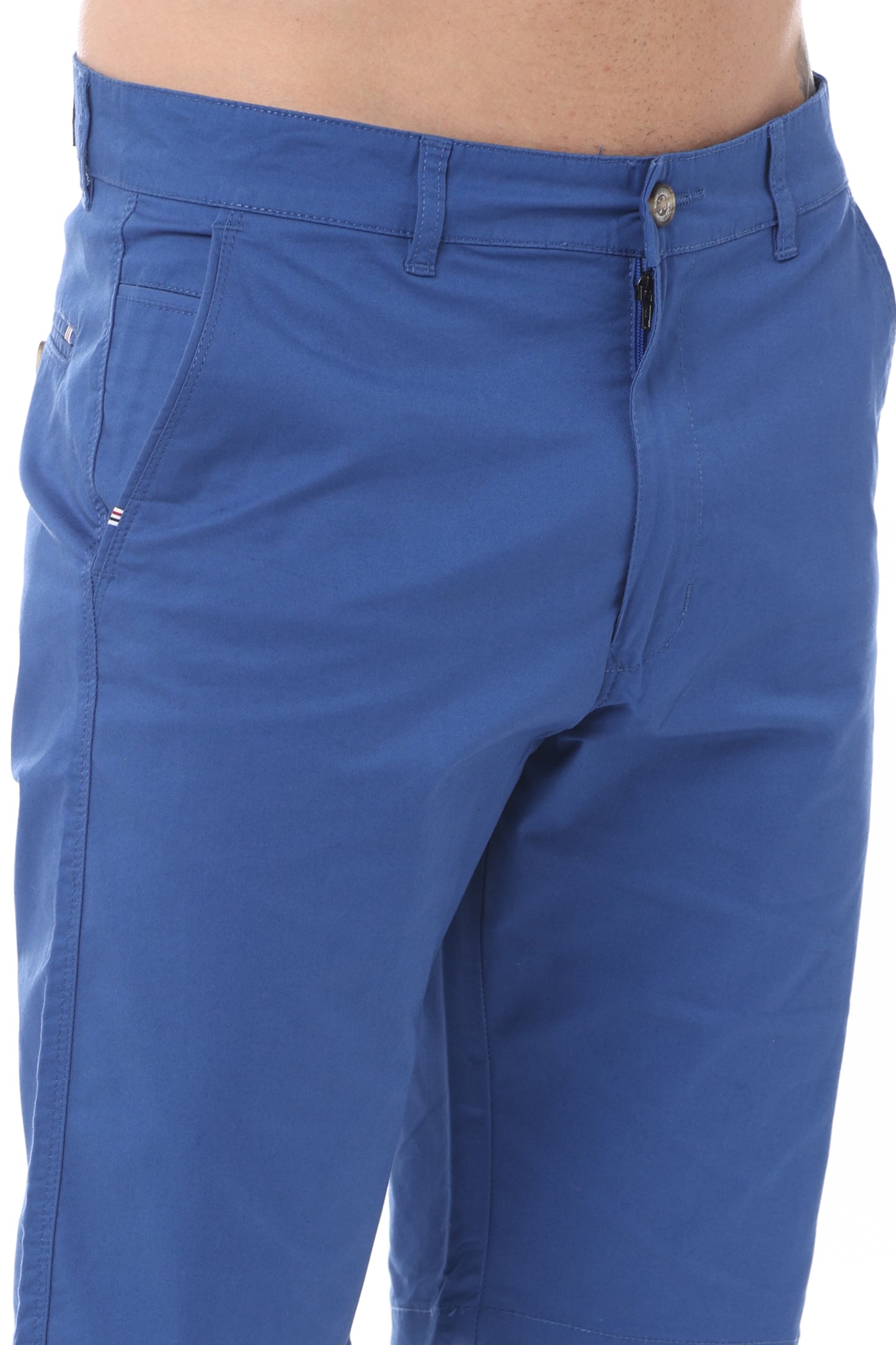 Light Blue Cotton Shorts