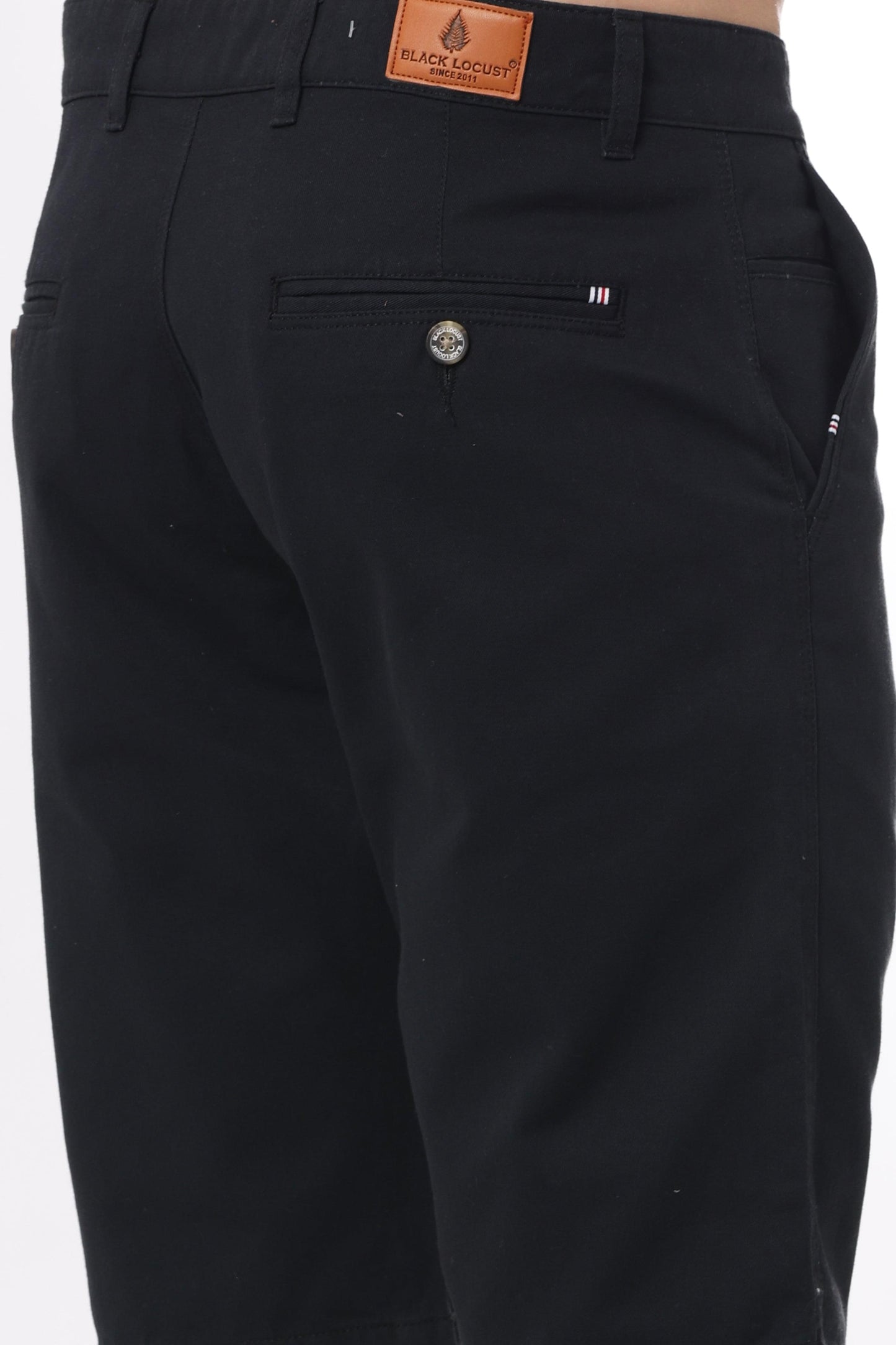 Black Cotton Shorts